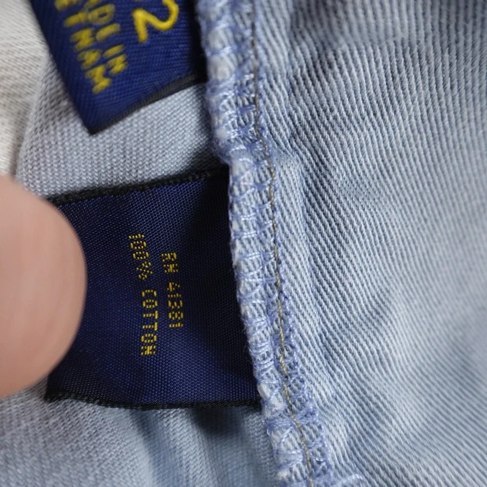 Polo Ralph Lauren Shorts Mens 32 Blue Chino Bermuda Casual Preppy Dad Flat Front